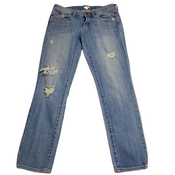 J. Crew distressed skinny jeans   - Picture 6 of 12